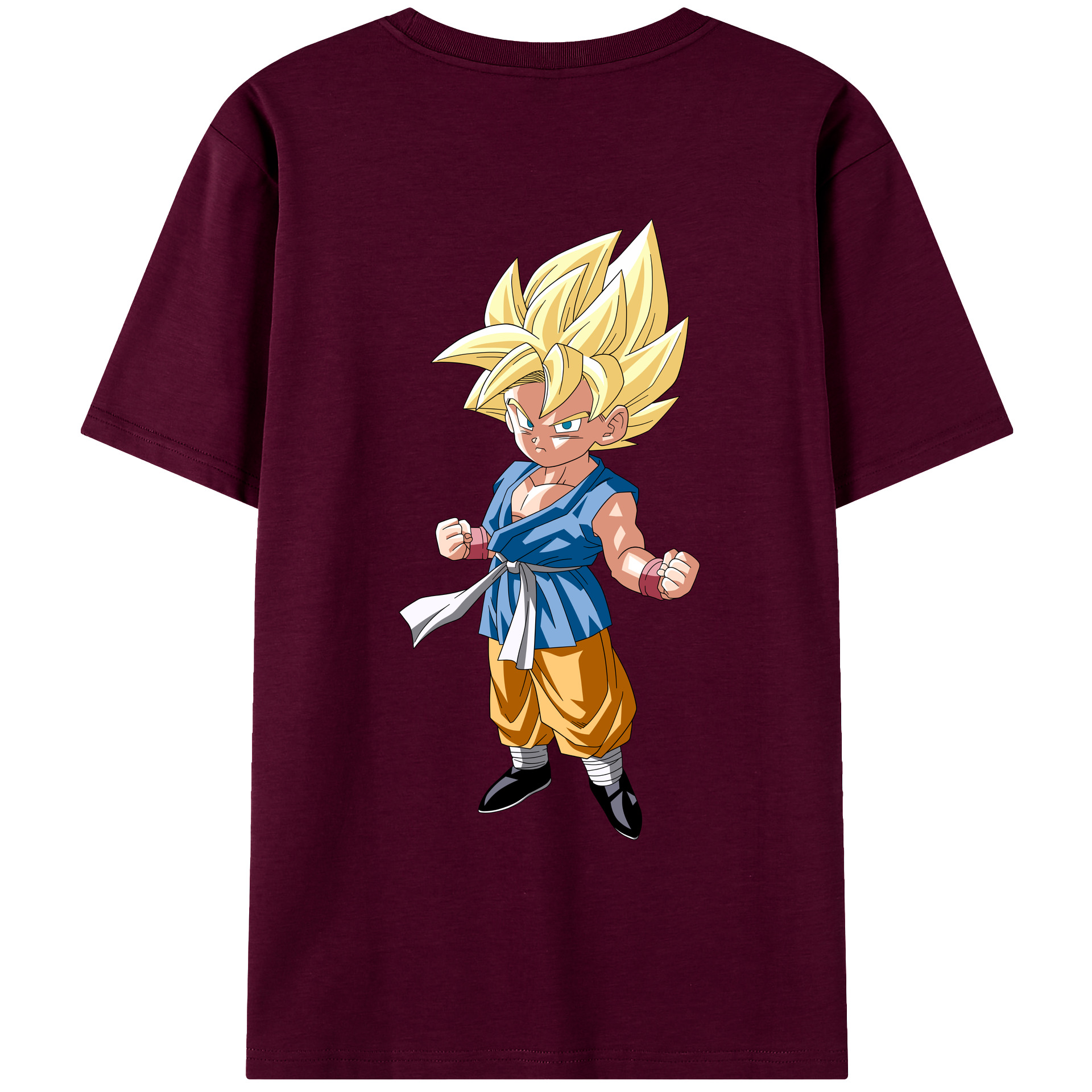 （画像用） ドラゴンボール 孫 悟飯（そんごはん）DRAGON BALL Son Gohan レディース半袖Tシャツ(バックプリント)